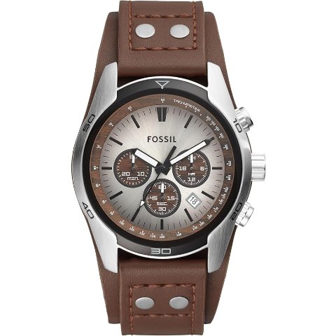 Fossil Coachman 石英男士皮表带