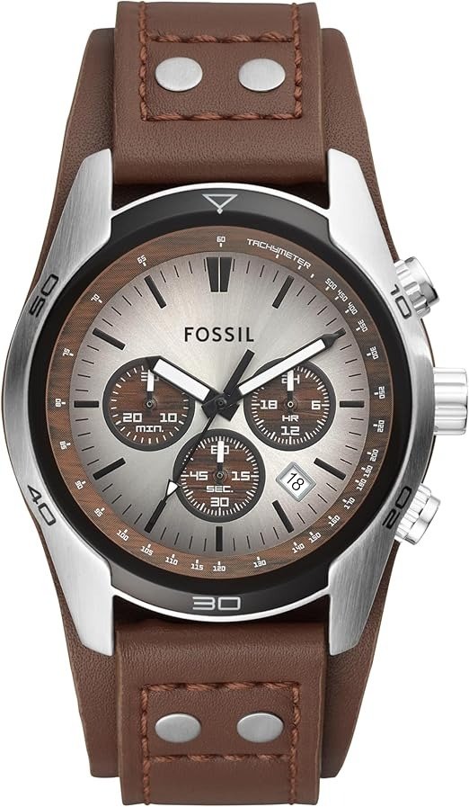 Fossil Coachman Quartz Leather Men's Watch