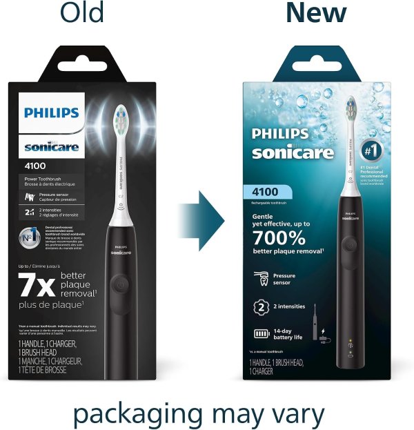 Sonicare 4100 Electric Toothbrush Black
