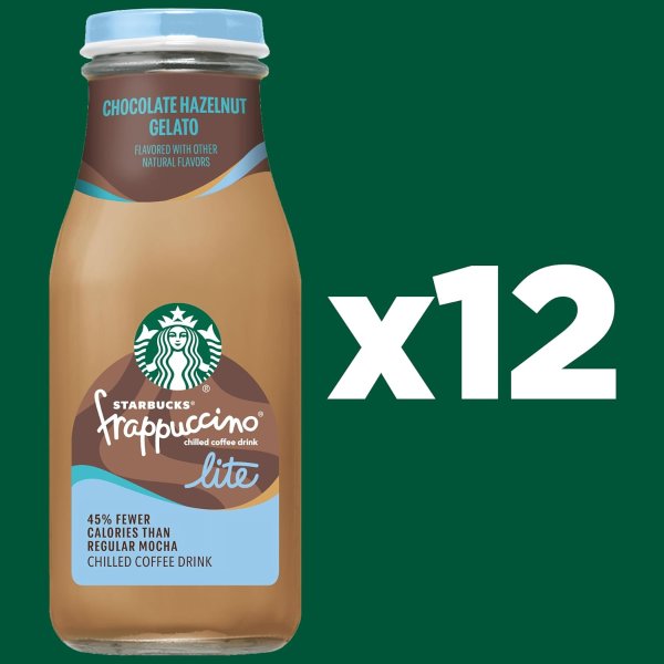 Frappuccino Lite Chocolate Hazelnut 9.5oz 12-Pack