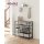 INDESTIC Shoe Rack Steel Frame 4-Tier Greige Black
