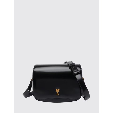 Ami Paris Calf Leather Bag ULL717AL0139 Black