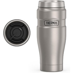 Thermos King 真空保温杯 16盎司 哑光钢