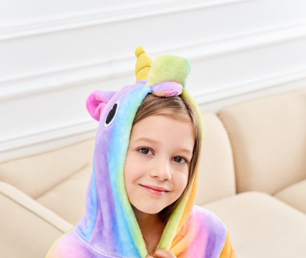 Doctor Unicorn Soft Hooded Unicorn Bathrobe
