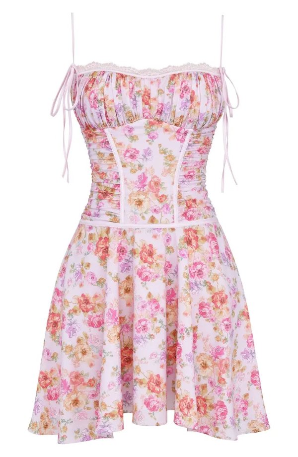 Alejandra Floral Georgette Dress