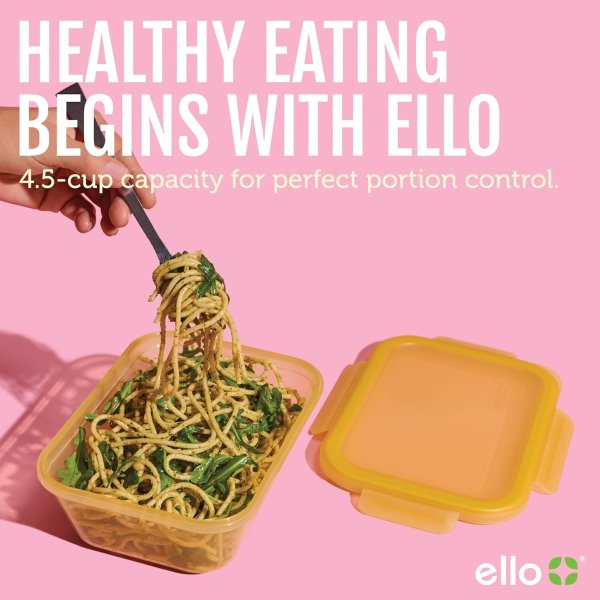 Ello Snap & Nest 食物保鲜盒 4.5杯 10件 海沫绿