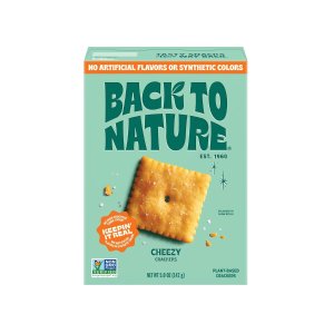 Back to Nature 芝士味方形饼干 5盎司