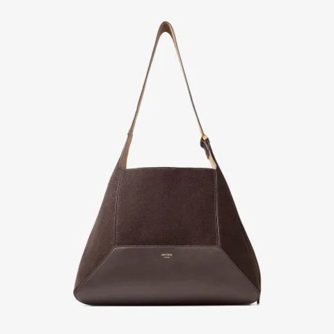  Diamond Hobo/M 咖色麂皮单肩包