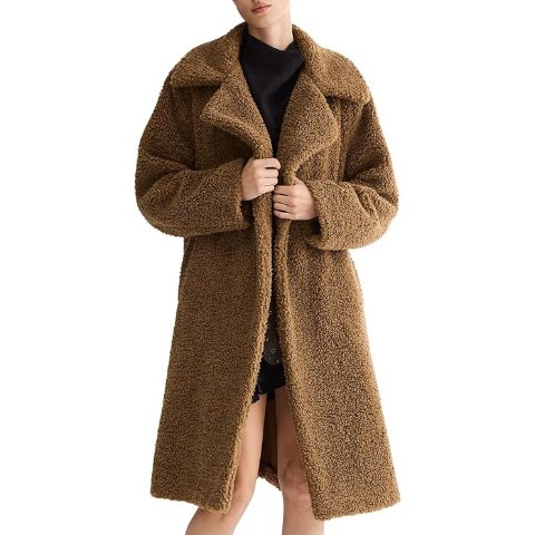 OrolayWomen s Long Faux Fur Fleece Jacket