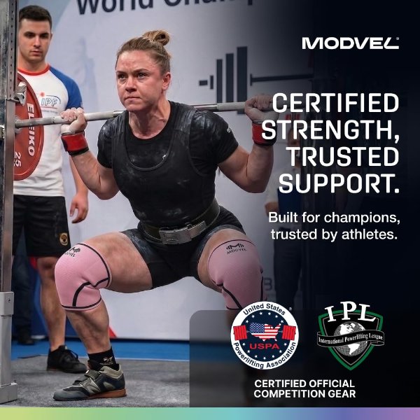 Modvel 7mm Knee Sleeves Pair Weightlifting