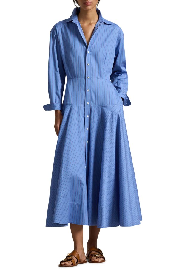 Nordstrom Stripe Cotton Shirtdress