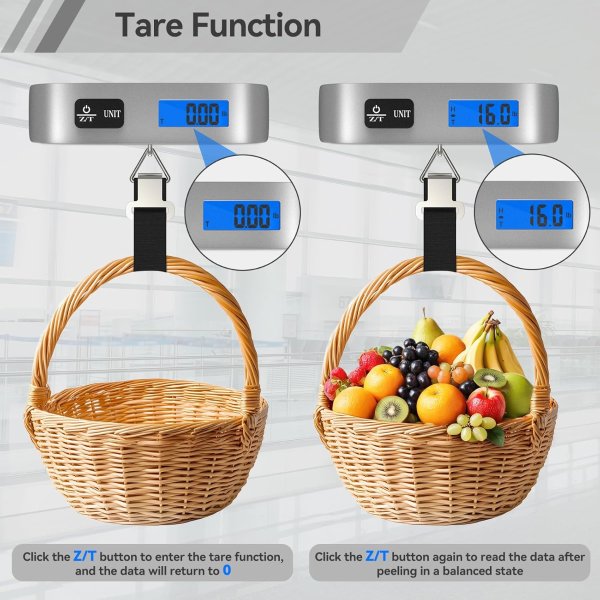 Luggage Scale 2 Pack LCD Backlight 50kg
