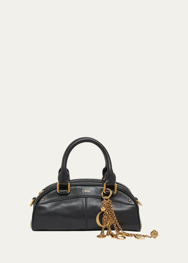 Small Leather Top-Handle Bag