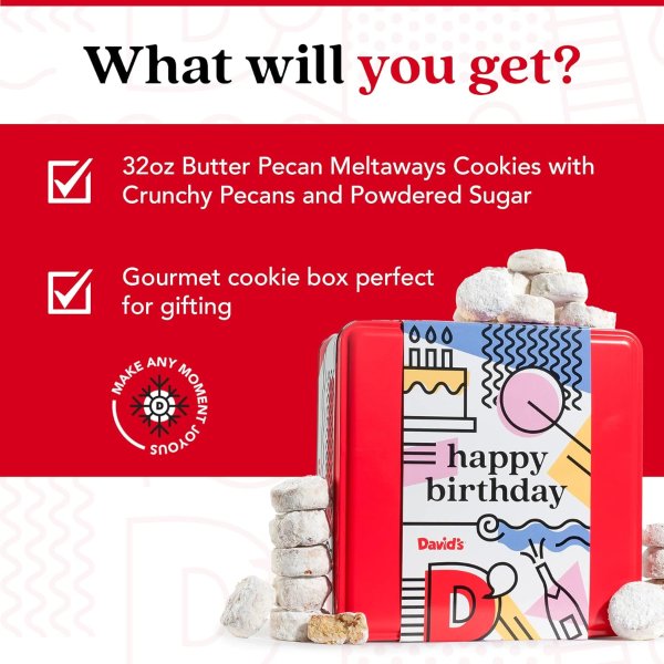 David's Cookies David’s Cookies Butter Pecan Meltaways 2 lbs