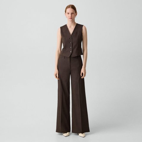 TheoryGood Linen 女士阔腿裤