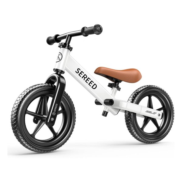 SEREED Toddler Balance Bike White Age 2