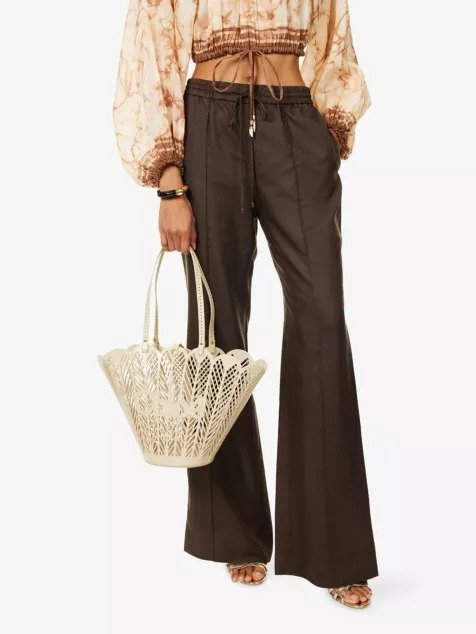 Chloe Soleil Leather Basket Bag