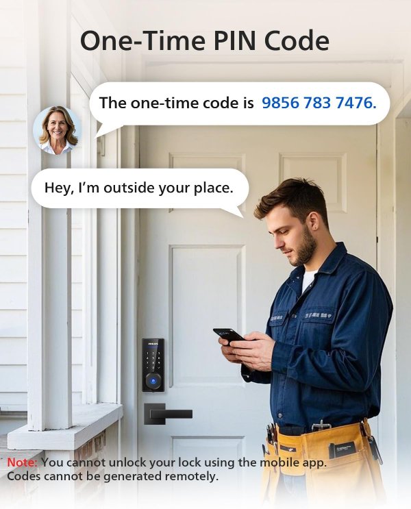 Electronic Fingerprint Door Lock Set Dual Handle
