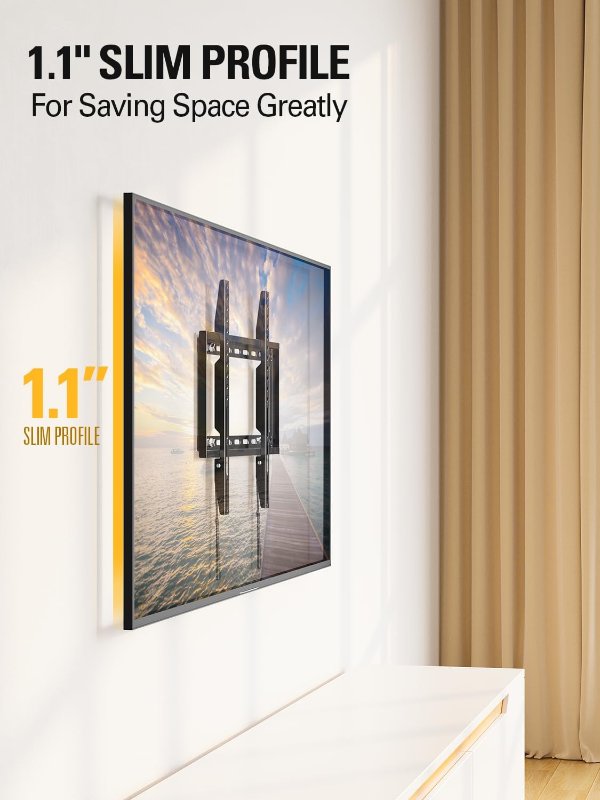 Mounting Dream MD2361-K Fixed TV Wall Mount 26-60 Inch VESA 400x400