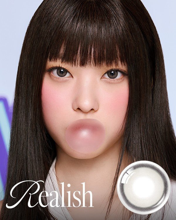 OLENS Realish Gray Monthly Contact Lenses 2 Pack