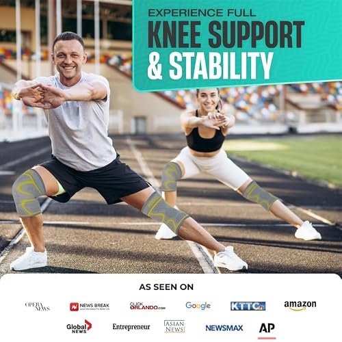 Modvel 2 Pack Knee Brace Breathable Compression