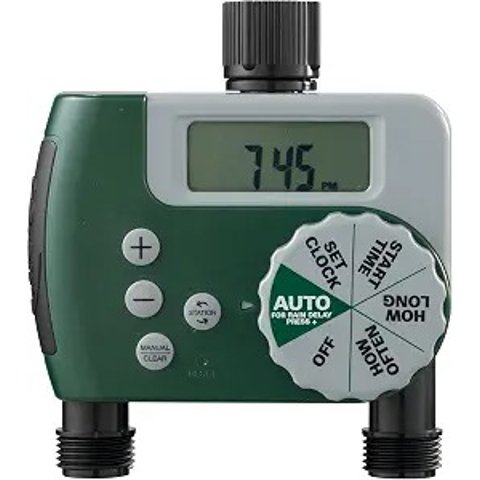 58910 数字浇水定时器 2出水口