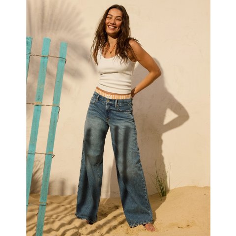 Dreamy Drape Ultra Wide-Leg Jeans