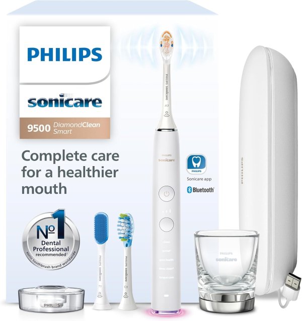 Philips 9500 电动牙刷 白色
