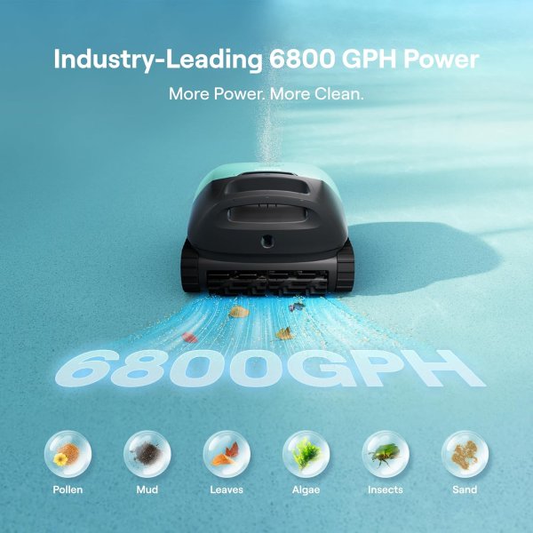 Beatbot Sora 10 无线泳池清洁机器人 6800GPH 薄荷绿