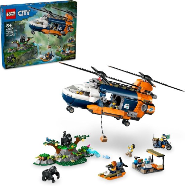  City 60437 Jungle Explorer Helicopter Toy Set