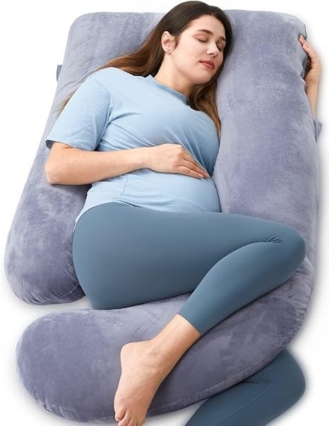 Momcozy U型孕妇枕 57英寸 灰色