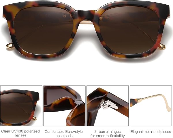 Classic Square Polarized Sunglasses SJ2050 UV400