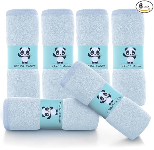 HIPHOP PANDA 婴儿竹纤维小方巾 6片