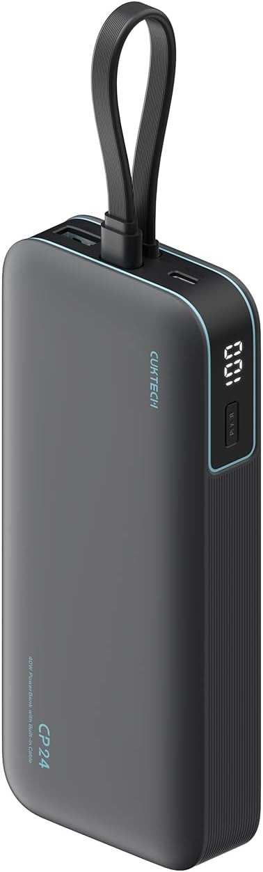 CUKTECH 20,000mAh Power Bank USB-C Cable 40W