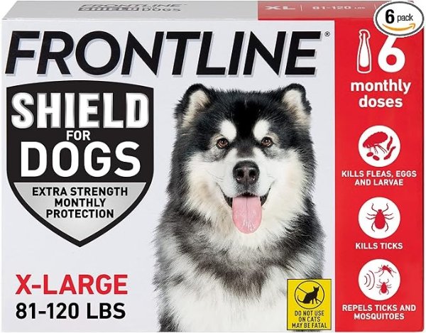 FRONTLINE Shield Flea & Tick Treatment XL Dog 6 Count