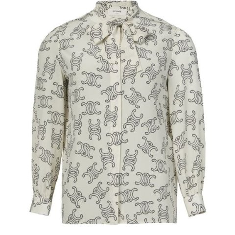 Lavalliere Crepe de Chine Blouse