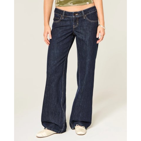 HollisterWomen s Ultra Low-Rise Dark Wash Jeans
