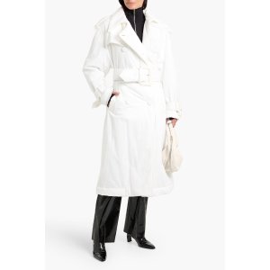 MM6 Maison MargielaDouble-breasted Padded Cotton Trench Coat