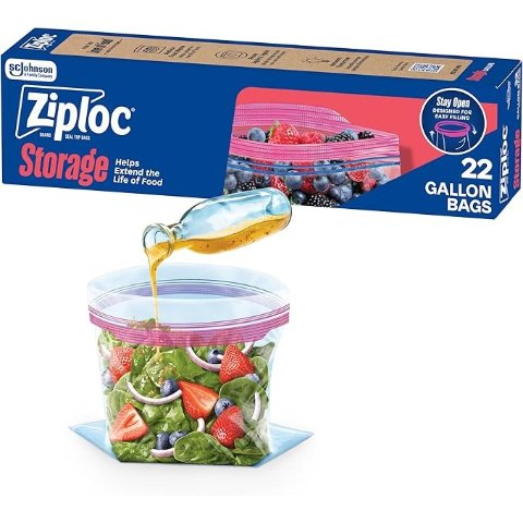  食品保鲜袋 1加仑 22只