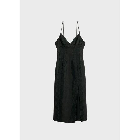 Lace Slit Pencil Dress