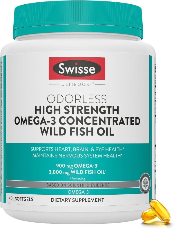Swisse Wild Fish Oil 400 Softgel Pills
