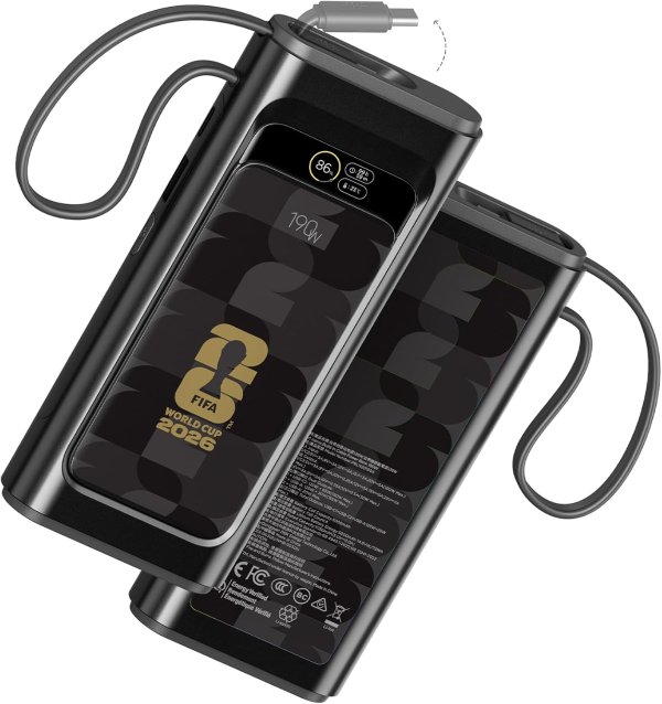 FIFA 190W 20000mAh 黑色笔记本移动电源