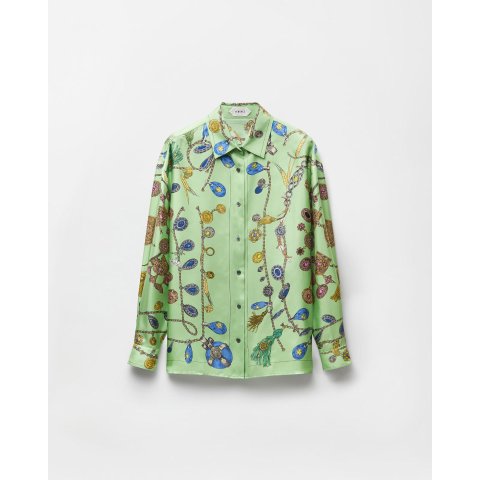 Silk Twill 印花衬衫