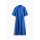  Eyelet-Embroidered Cotton Shirt Dress Blue