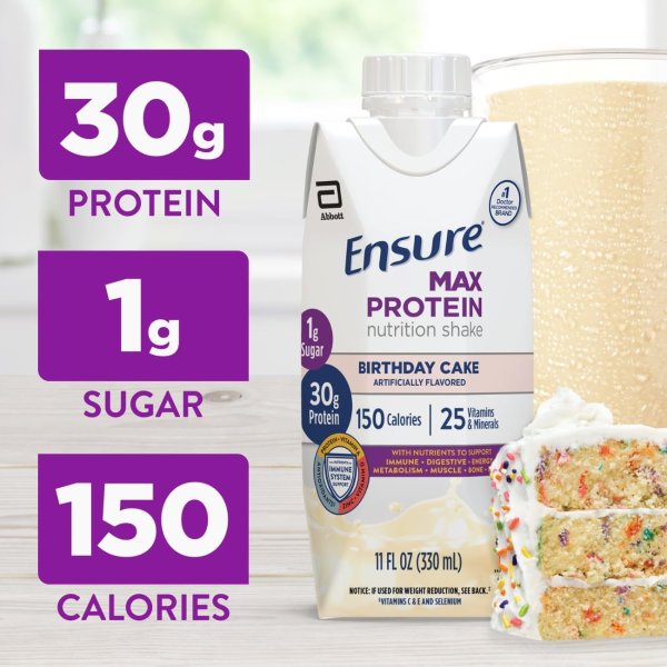 Ensure Max 生日蛋糕味蛋白饮 12瓶