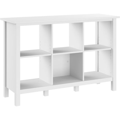 Bush Home Broadview 6 Cube Organizer Pure White