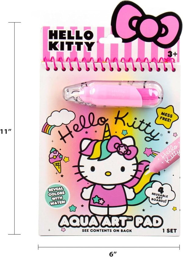 Hello Kitty 水画填色本，无墨不脏衣服，随身带随时画