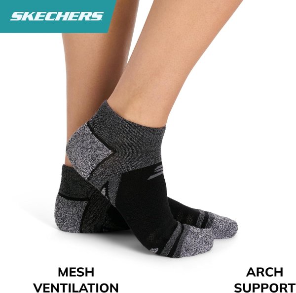 Skechers 女士高尔夫短袜 3双