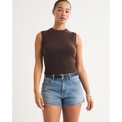 Abercrombie 高腰牛仔短裤 女款