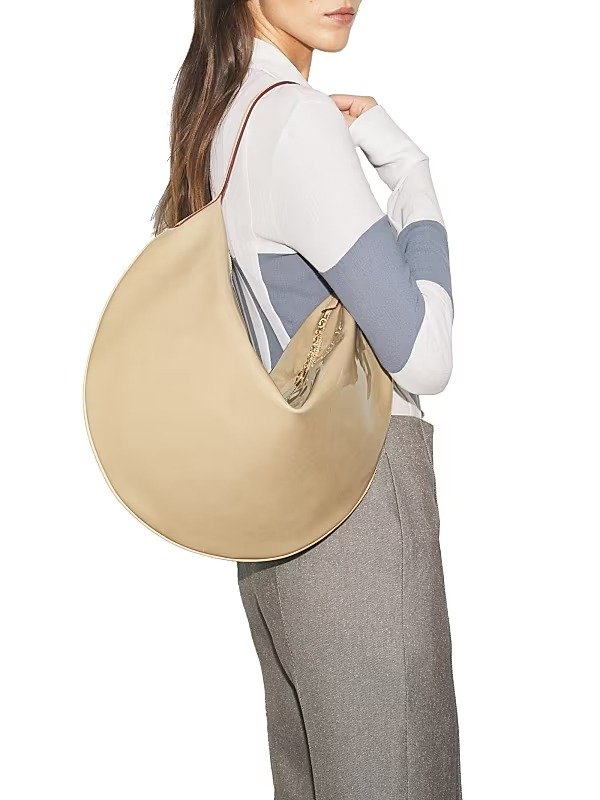 Balloon Patent Leather Shoulder Bag